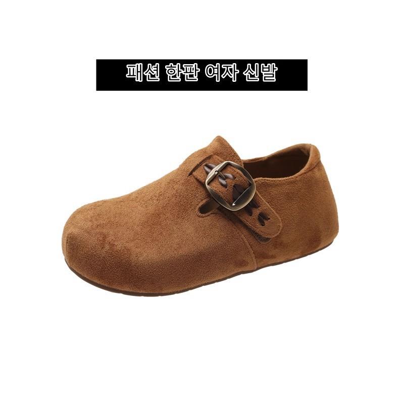 Korean Retro Embroidery All-inclusive Boken Shoes, Women's Retro One-pedal Platform Casual Single Shoes, New In Autumn 2025