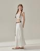 VIKINI VENDER Lace Button Sleeveless Top