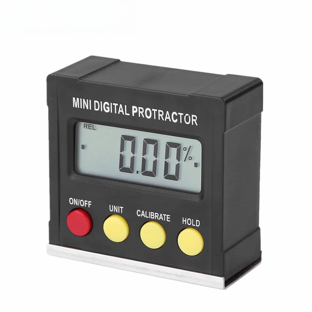 

360 Degree Digital Protractor Inclinometer Electronic Level Box Angle Measurment Finder Gauge Magnetic Base Measuring Tools LCD