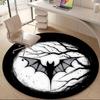 1pc Bat Symbol Office Round Area Rug, Indoor Mat Suitable ForOffice, Under Office Chairs Bedroom Living Room Home Decor, Room Deco U15