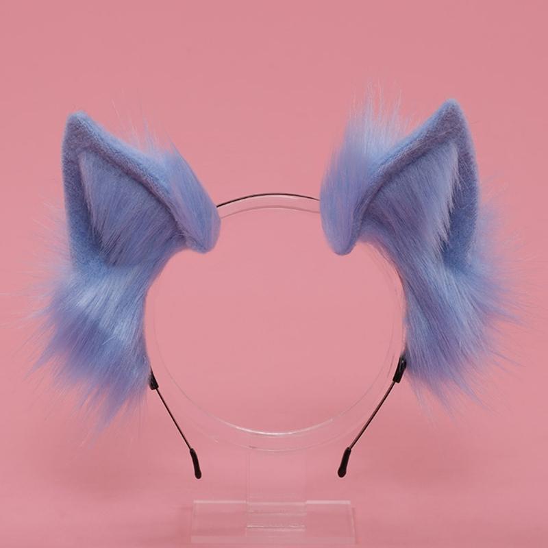 Cartoon Ears Tail Set Masquerade Halloween Cats Cosplay Party Costume Ear Hairhoop Headwear Lolita Accessories