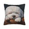 Cute Bichon Frise Pillow Cover  Comfy Cushion Cover Funny Pillow Case For Sofa Home Decor