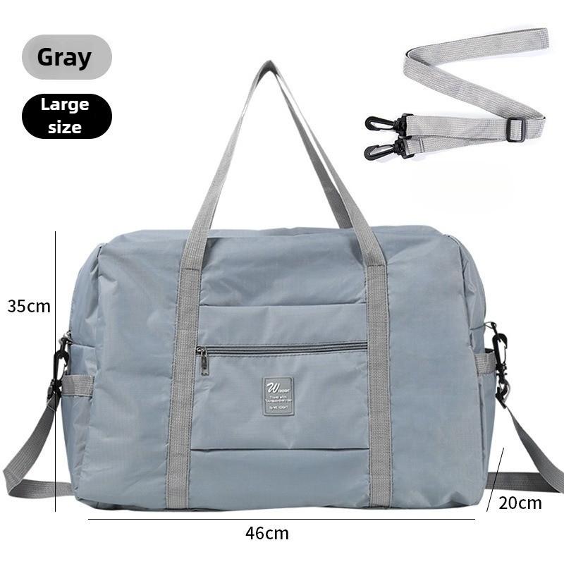 Foldable Travel Duffle Bag - Large Capacity Luggage Organizer for Clothes, Handheld Storage Bag That Slips Over Suitcase