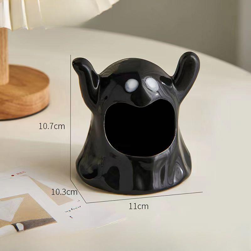 

Милый подсвечник-призрак Хэллоуин Креативный ресторанный настольный ароматерапевтический свечной декоративный подсвечник для создания атмосферы