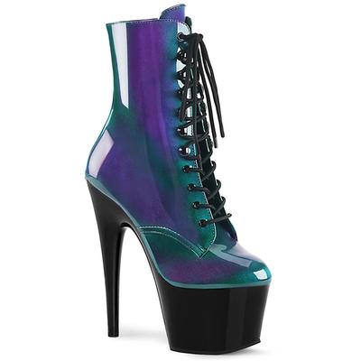 High Heel Thick Bottom Sexy Low Boots Boots Size Blue Performance Pole Dance Fashion Women's Large Size Anti-String Boots 17cm YKC