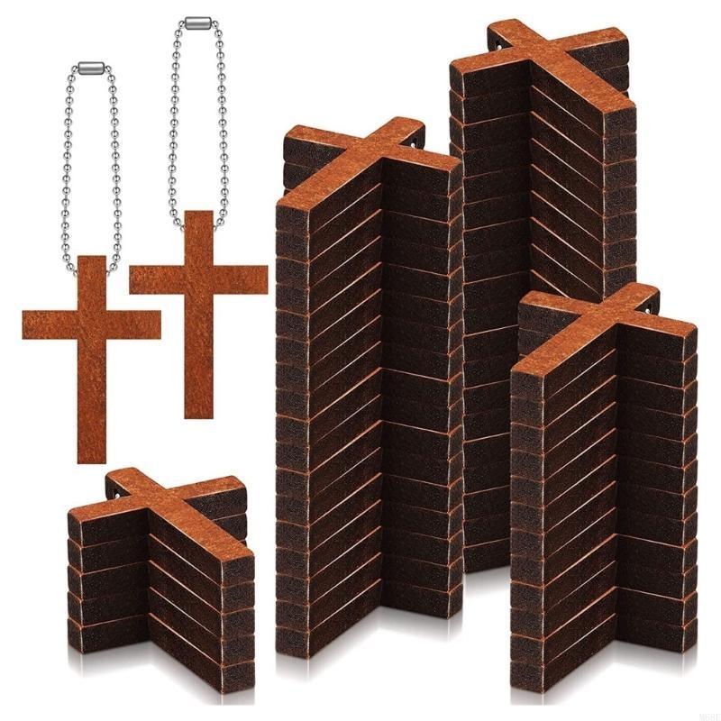 

100Pcs Small Wooden Crosses Charm Solid Pendant for Jewelry Making DIY Craft Necklace Bracelets Earring Key Chain M68E China Mainland