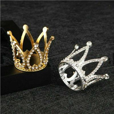 Mini Crown Cake Cake Topper Kids Hair Ornament Decoration Happy Birthday Wedding