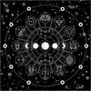 Square Flannelette Tarot Altar Cloth Board Game Pad Astrological Oracles Pad Table Cover Card Mat Divinations Tablecloth