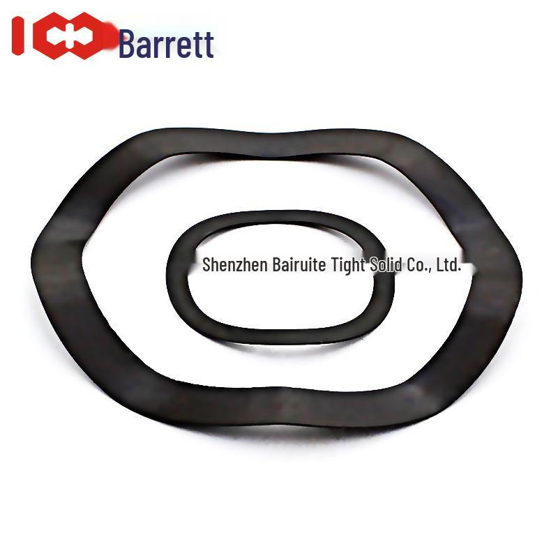 65Mn Three-Wave Peak Spring Steel Washer (Corrugated/Elastic/Wave) M8*12*0.3 (200 pieces) 65Mn