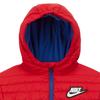 Nike Cotton Short Casual Hooded Windproof Warm Jacket Kids jackets Red Blue DB7004-480