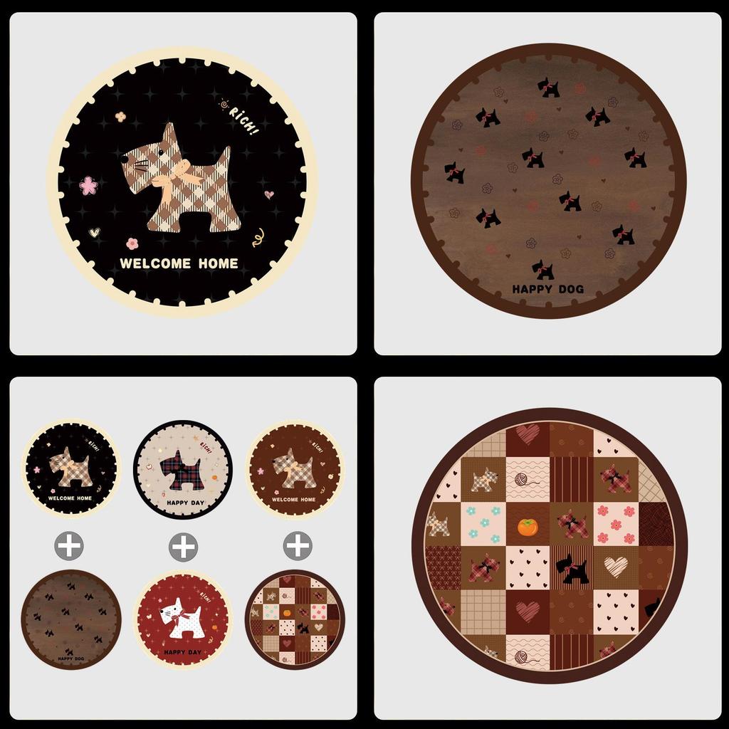 Rubber Cartoon Coaster Set With Absorbent And Antislip Features For Home Use