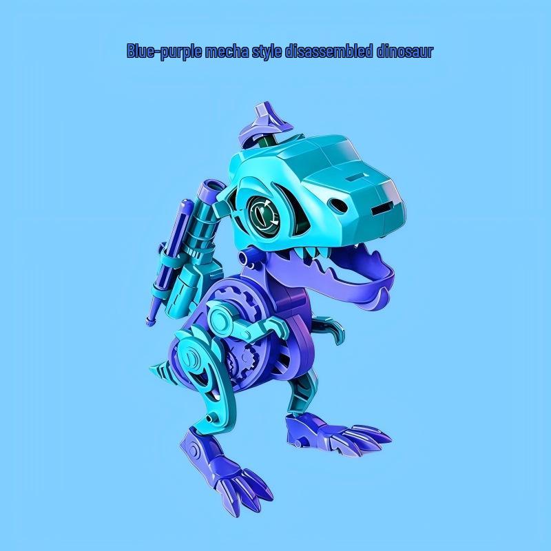 Kids  Transforming Mechanical Dinosaur Toy with Disassembly and Assembly Features