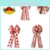 Festive Christmas Wreath Double Bow For Indoor And Outdoor Decorations