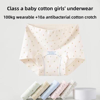 Female Spring and Autumn New Cotton Antibacterial Lengthened Crotch Traceless Small Boxer Briefs