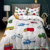 150x200 Kids Bedding Set Cars, Planes, Trucks BedLinens Bed Cover Sets Cartoon Twin Full Home Housse De Couette Bed Sets For Boy