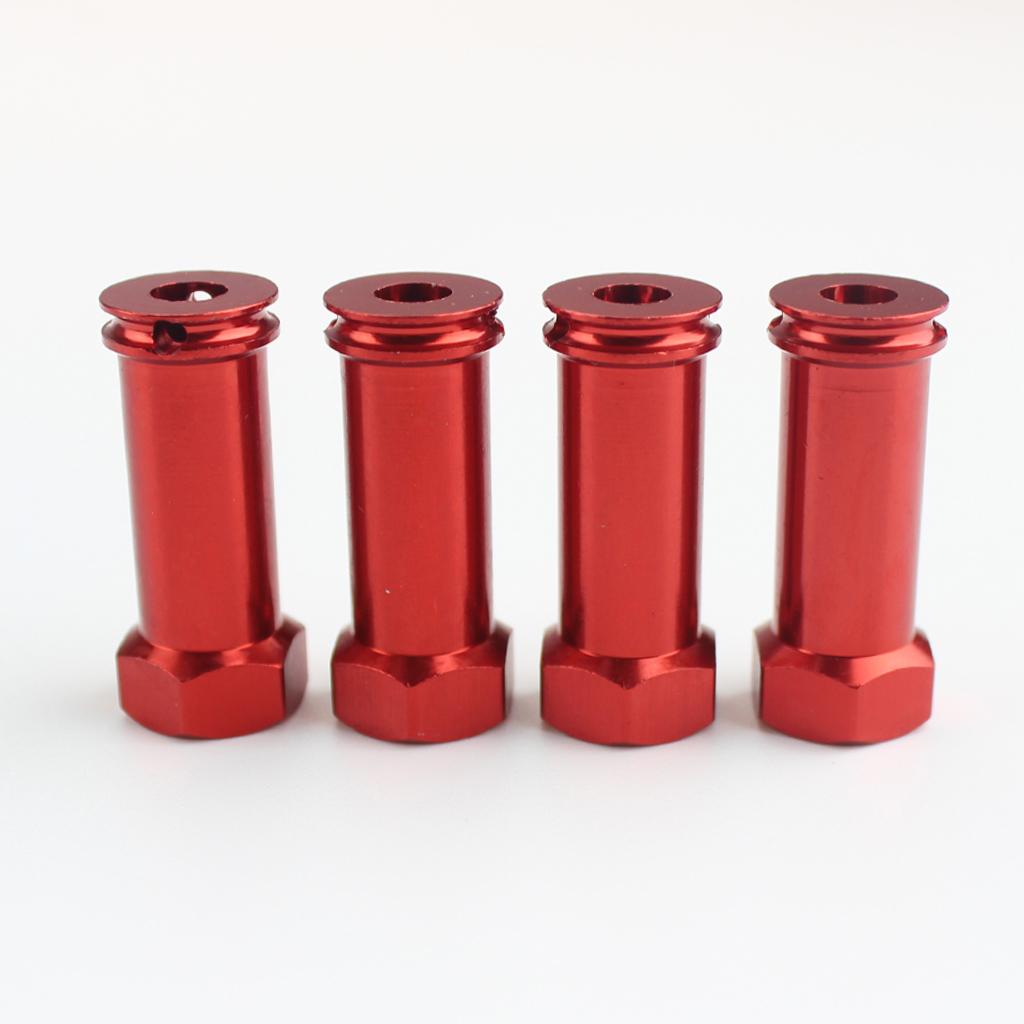 Satın alın 4Pcs RC Wheel Hex Hub Adapters for Wltoys 124018 Crawler