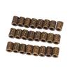 24 ks Vlasové vousové korálky Vintage s velkým otvorem Trubkové korálky na dredy pro muže ženy Vlasová dekorace 10 X 13mm