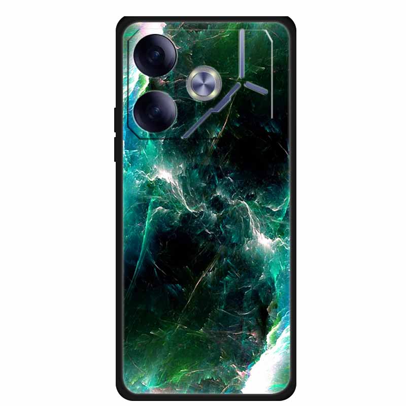 Phone Case For Tecno Pova 6 Back Cover Case Shockproof Black Silicone Soft Funda For Tecno Pova 6 Case Pova6 6.78" Capas Coque