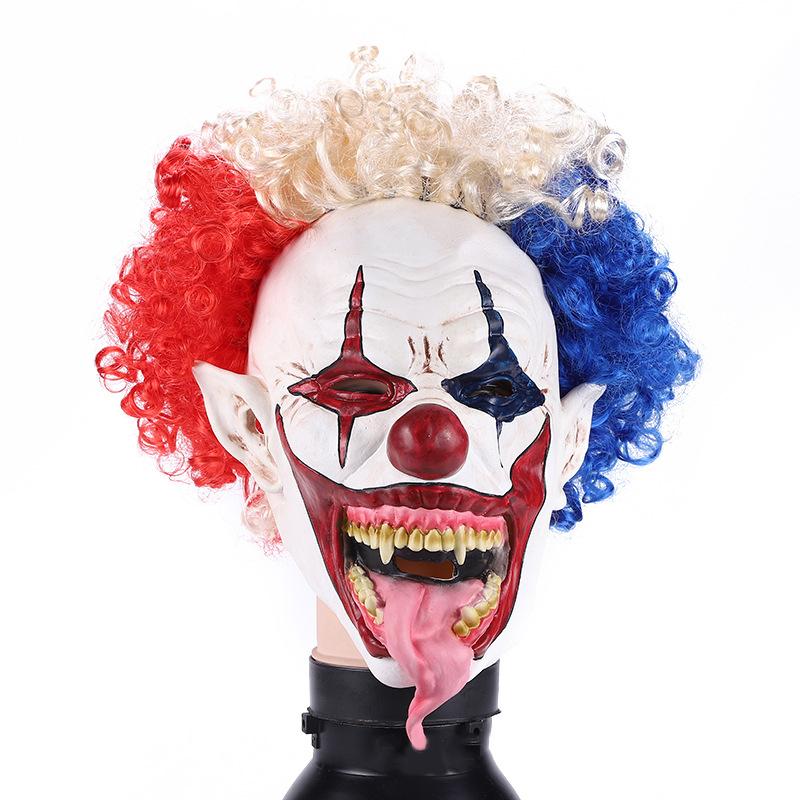 

Squad Suicide Halloween Cosplay Head Clown Latex Mask Fancy Dress Party Props