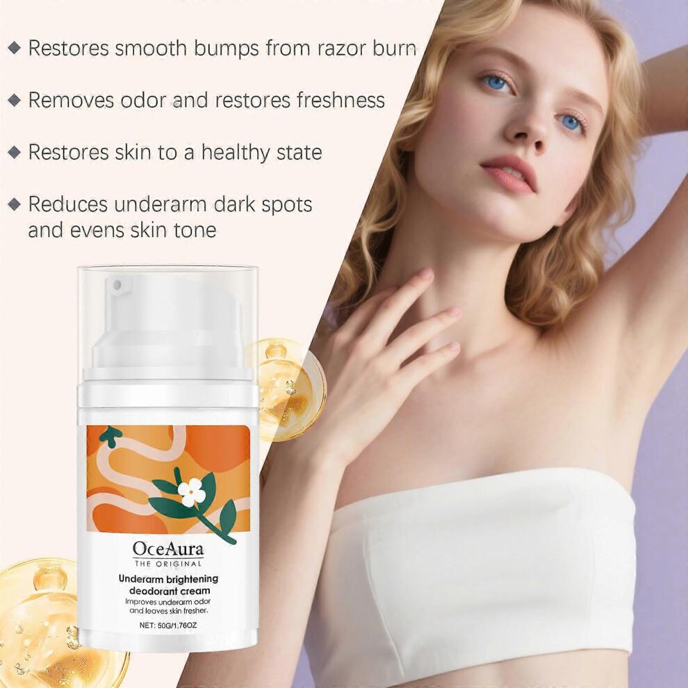 The Original Underarm Brightening Deodorant Cream for Dark Underarms Treatment, Body Odor Eliminator for Women & Men, Ingrown Hair Treatment
