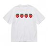 Women's Fashion Comfy Breathable Classic T-Shirt Mens Womens Tees Top Red Fruit Printed Design Tee