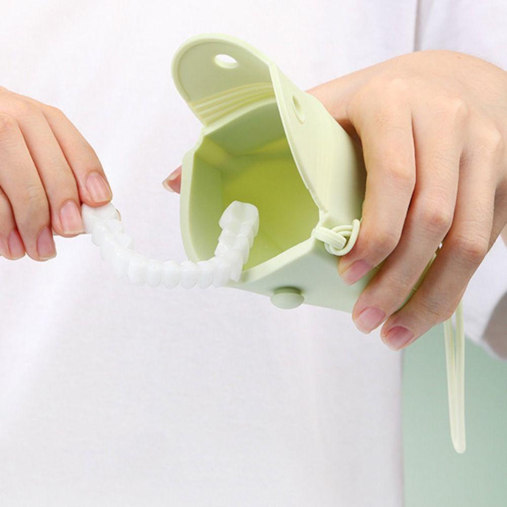 Portable Orthodontic Retainer Case Dustproof Oral Aligner Holder Mouth Guard Container Women