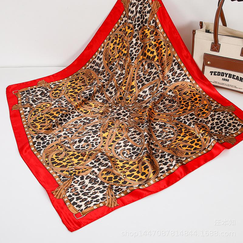 

Весна/лето Новый женский шелковый шарф 90 * 90 см Имитация шелкового твила квадратный шарф Модный принт большой квадратный шарф профессиональный шарф 90-90cm