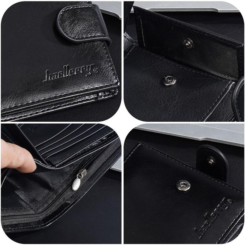Baellerry Vintage Design Short Wallets for Men Fashion Card Holder Classic Coin Purses