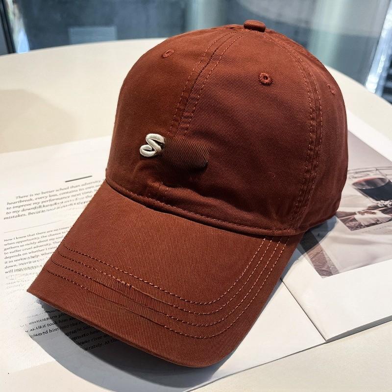 Embroidered Letter Baseball Cap With Sun Protection For Casual Outdoor Wear