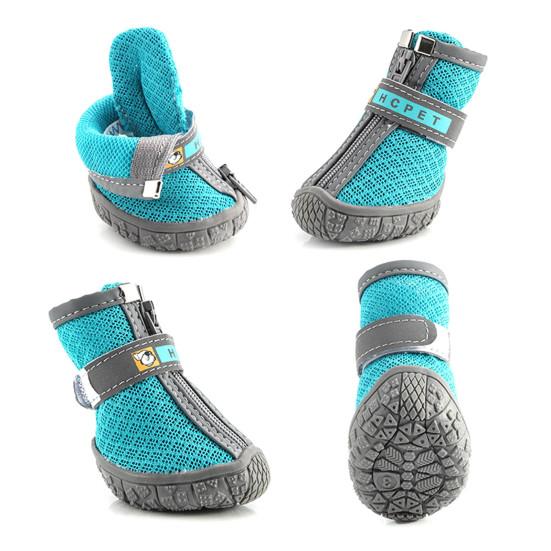 4Pcs Pet Shoes Lightweight Wear-resistant Breathable Fashion Dogs Mesh Sneakers Pet Supplies