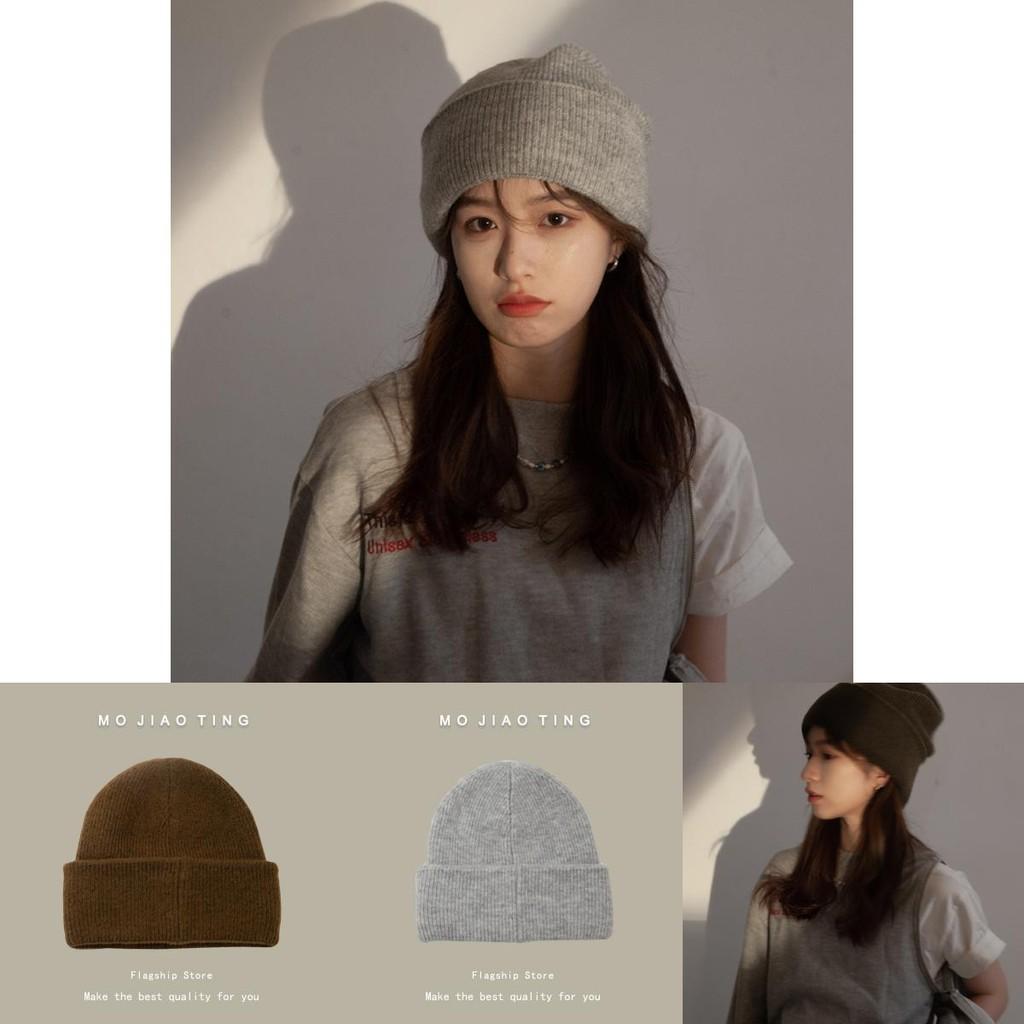 Stylish Warm Knitted Hat For Women Comfortable Cotton Beanie In Multiple Colors