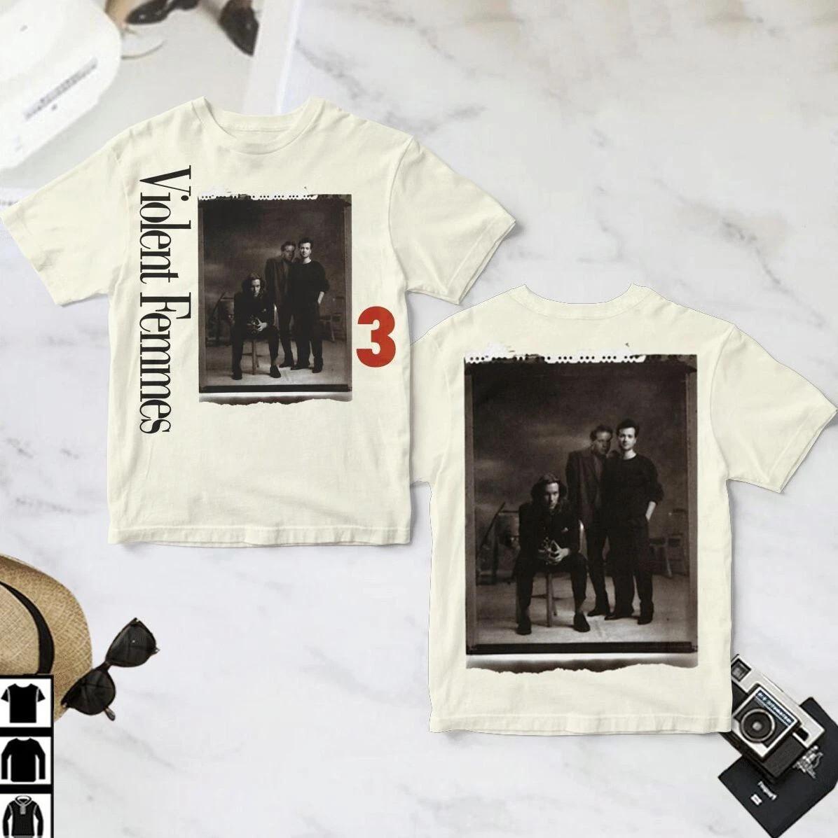 Violent Femmes 3 Album Cover 3D T-Shirt XXL