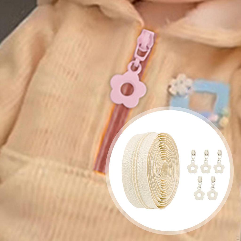 Coil Zippers Nylon Chain with Replacement Sliders for Garment Making