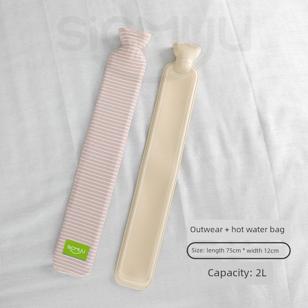 Super Long Hot Water Bag, Bed Warmer for Bed, X-long Extra Large Warm Feet, Winter Thermal Insulation Water Injection Warm Water Bag