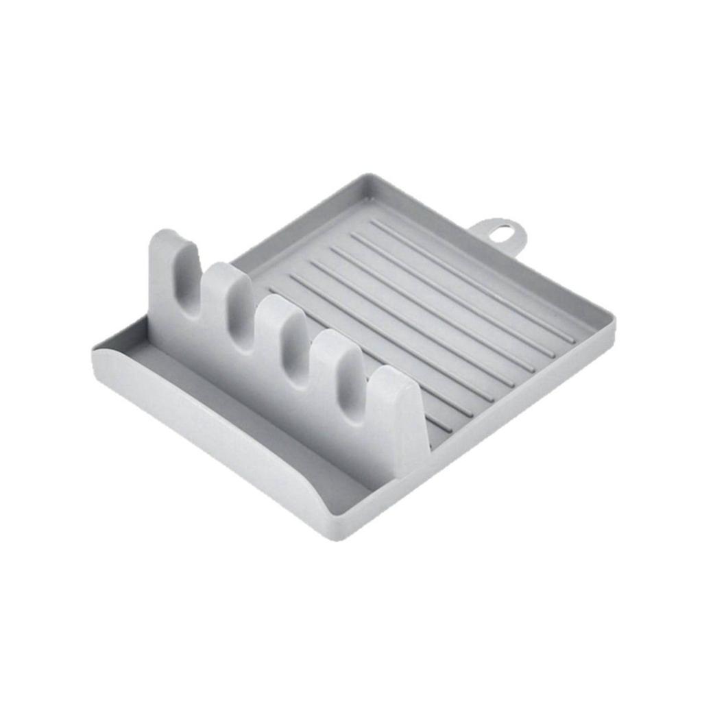 Multifunction Kitchen Spatula Rack Non- Silicone Mat Plastic Stand