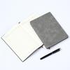 A5 Suede Sheepskin Notebook with Custom Gold & Silver Logo Hot Stamping for Business Meetings