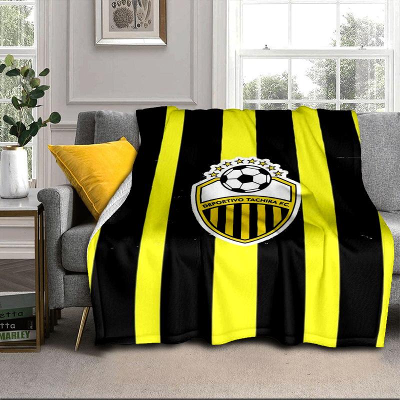 Deportivo Tachira Fc Crest Portable Blanket/Soft Blanket Bedding Blanket Suitable for Travel Camping Living Rooms Offices Sofas Fan Gifts