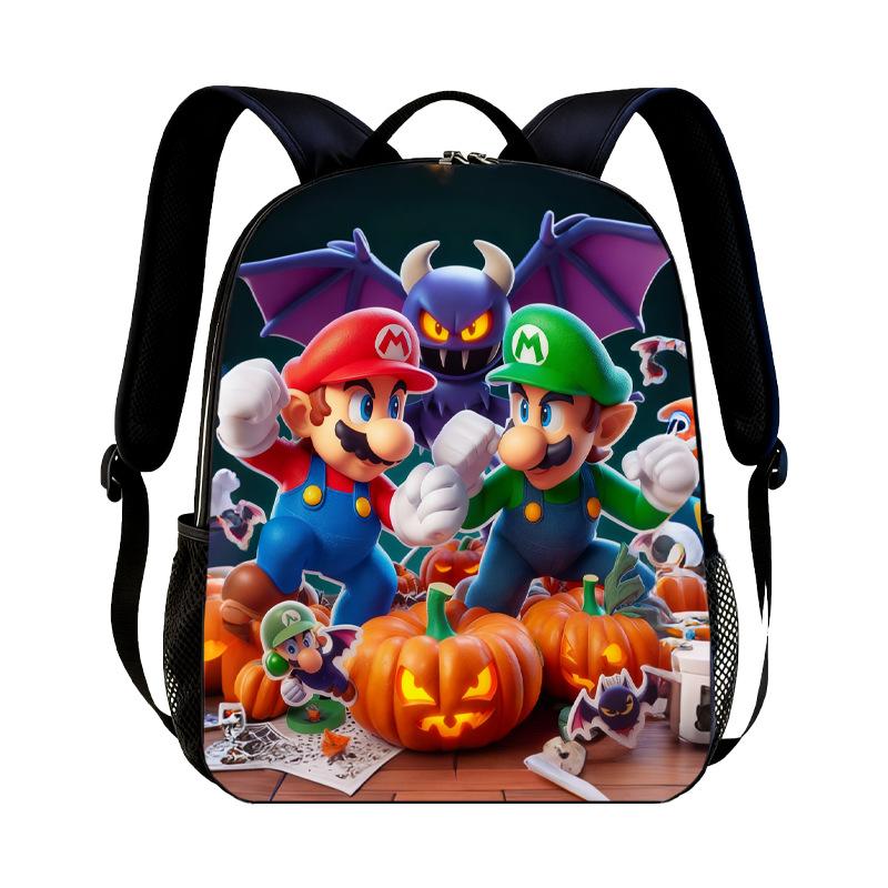 Νέο Σακίδιο Νηπιαγωγείου Super Mario Παιδικό με Εκτύπωση Mario Καθημερινό Casual Σακίδιο για Αγόρια Κορίτσια