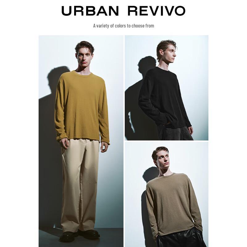 UR Men's Crew Neck Long Sleeve Knit Sweater