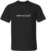 Camiseta Negra con Logo de SpaceX