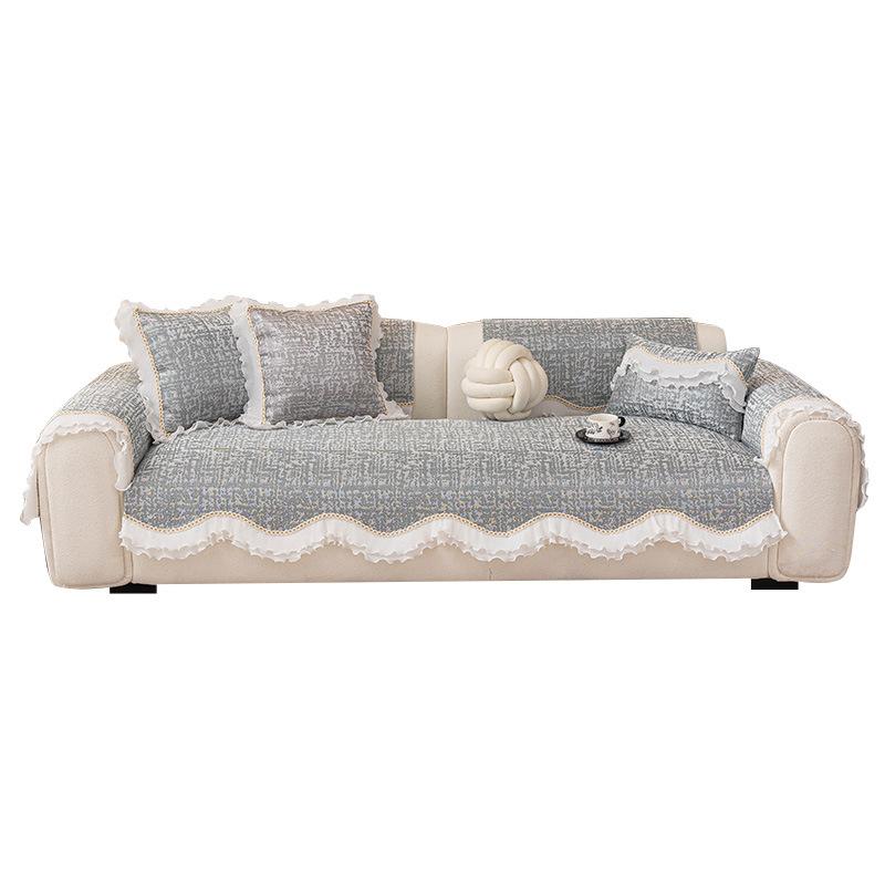 Summer Cold Sofa Cushion Cool Feeling Cushion Ice Silk Non-Slip Leather Sofa Cover Light Luxury Advanced Cover