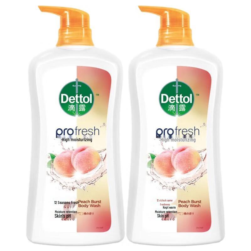 

Dettol Hydrating Sweet Peach Shower Gel (950g x 2)