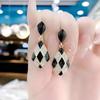 Fashion Geometric Bow Flower Pearl Earrings Women'S Premium Versatile Small Fragrant Wind Earrings