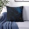 Blue Cosmic Swirl square Jacquard Pillow Cover for Sofa Office Waist Cushion Cover Home Decorative Pillowcase