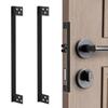 Reversible L-Shaped Door Locks Shield Plate Rustproof Deadbolt Lock Outswing Angle Cover  Hardware