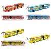 Alloy Double Jointed Bus Model Toy Sound Light Children Play Festival Gifts