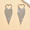 2 Stück Damenmode Liebe Quasten Ohrringe Zirkon Accessoires Geeignet für Date, Party, Festival Geschenke