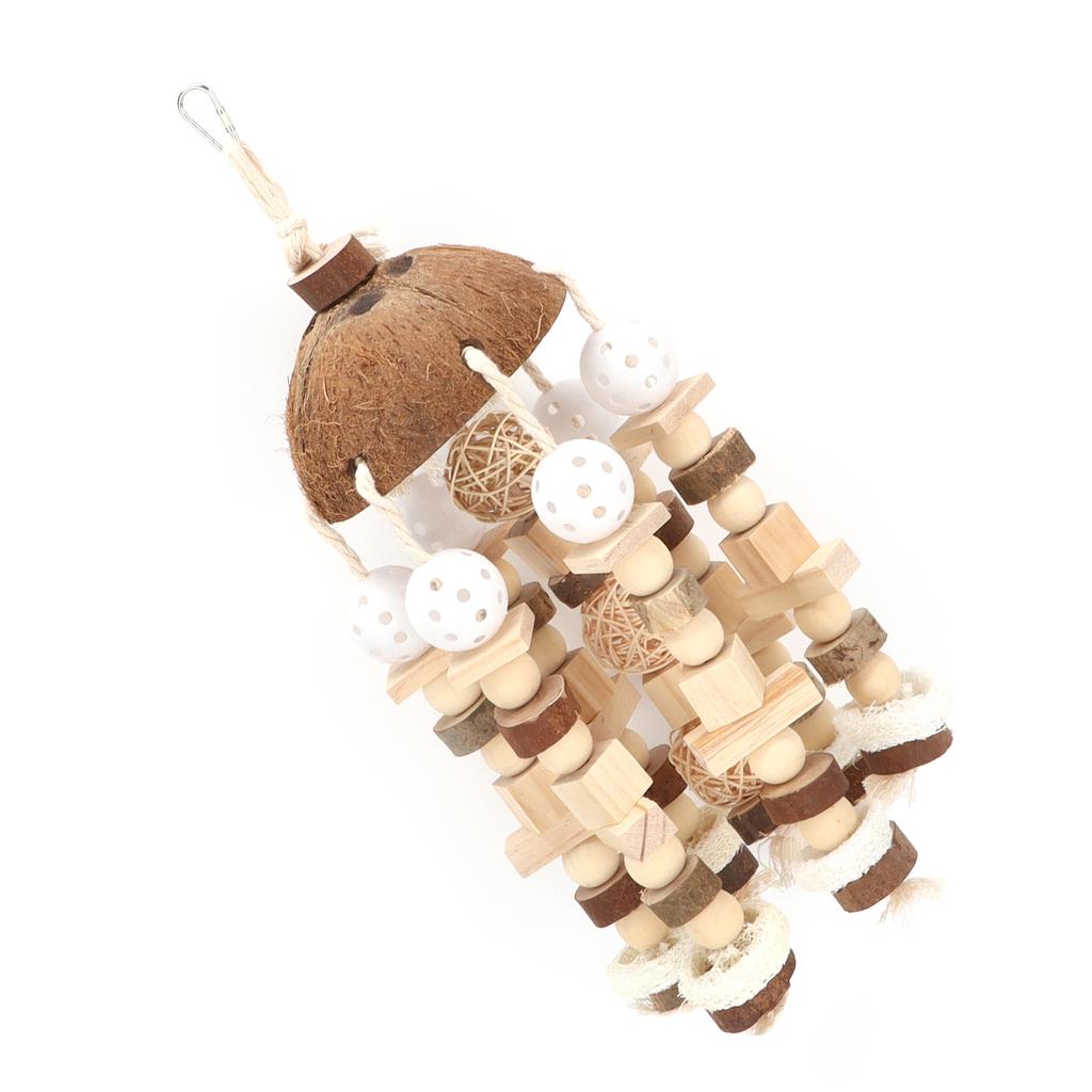Parrot Toy Large Parrot Chewing Toy Coconut Shell Chew Toys for Medium Large Parrots