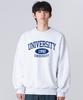 UNDEROFF Authentic Relaxed University Sweatshirt White Blue