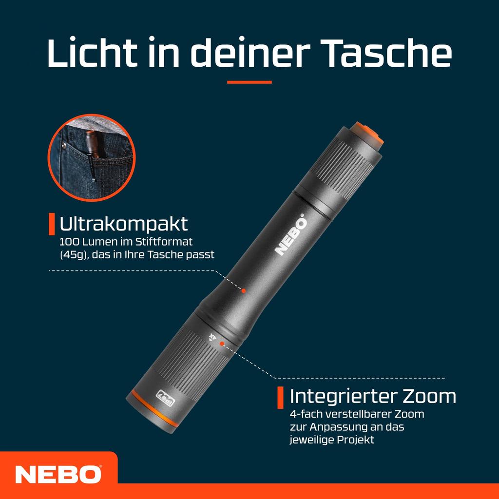COLUMBO 100 Rechargeable LED Light (NEBPOC0006G)
